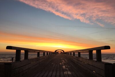 Sonnenaufgang Seebrücke Kellenhusen