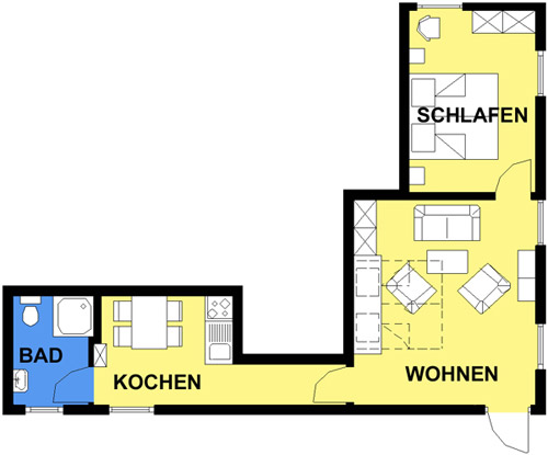 Haus Klüver Wohnung 3 Grundriss