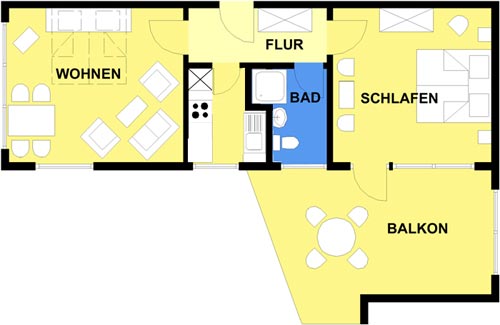 Haus Schwardt Wohnung 1 Grundriss