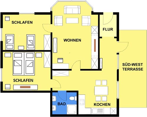 Haus Schwardt Wohnung 12 Grundriss
