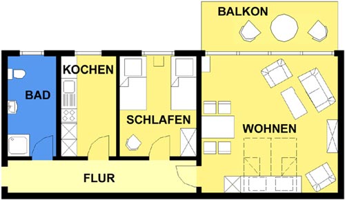 Haus Schwardt Wohnung 12a Grundriss