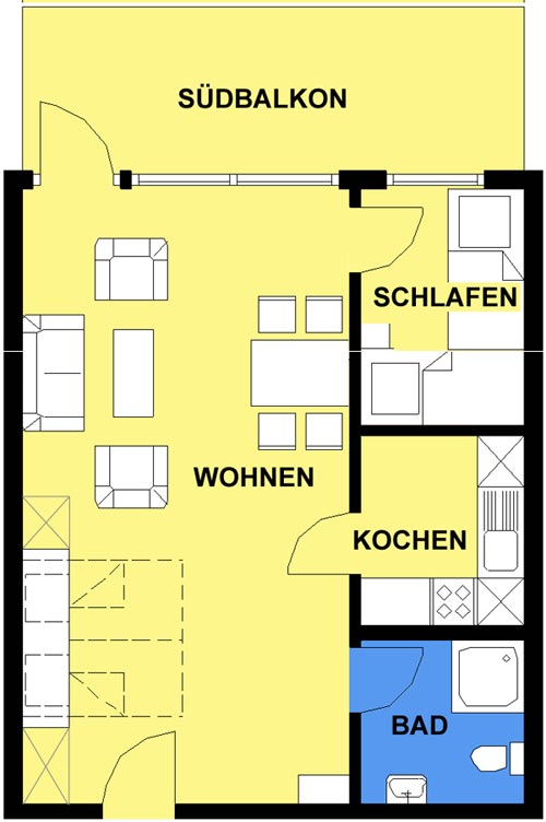 Haus Schwardt Wohnung 6 Grundriss