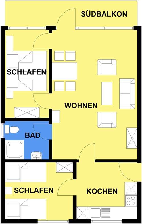Haus Schwardt Wohnung 7 Grundriss